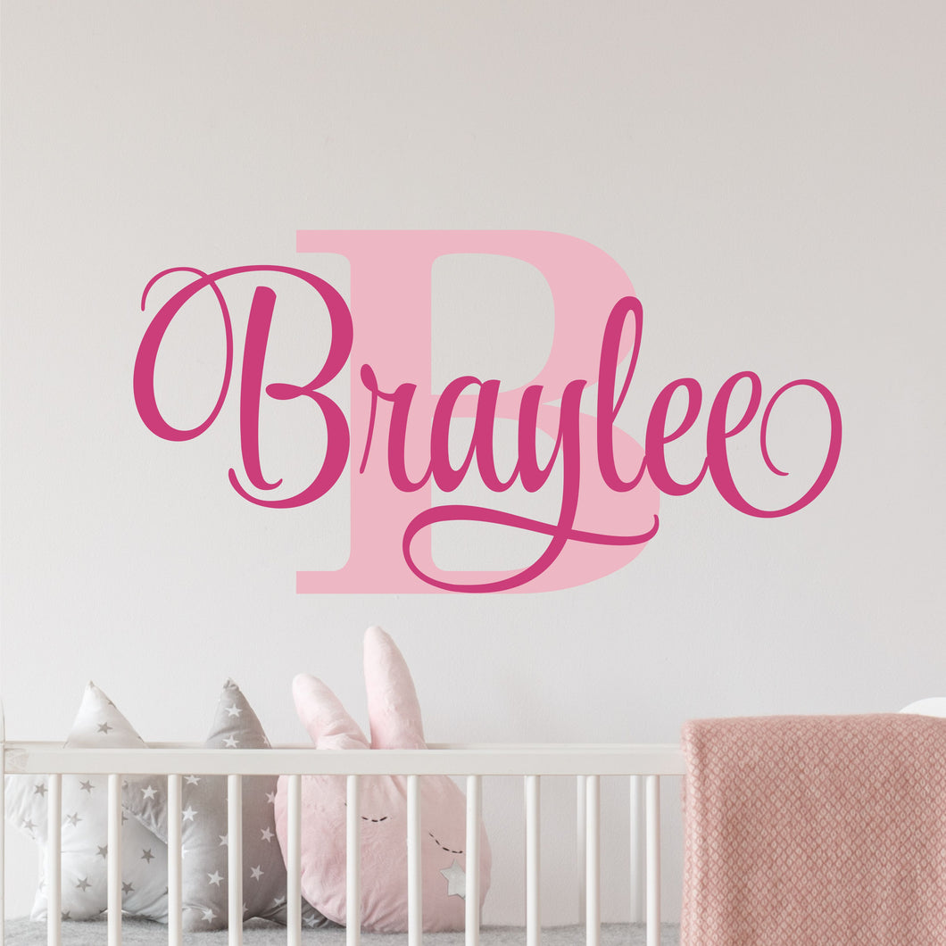 Nursery Wall Decal Name Sticker Name Wall Decal Custom Name Decal
