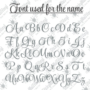 Nursery Wall Decal Name Sticker Name Wall Decal Custom Name Decal
