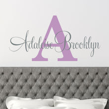 Load image into Gallery viewer, Nursery Wall Decal Name Sticker Name Wall Decal Custom Name Decal