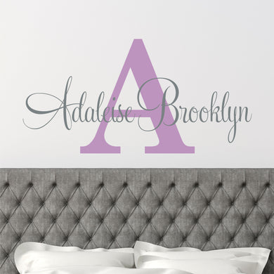 Nursery Wall Decal Name Sticker Name Wall Decal Custom Name Decal