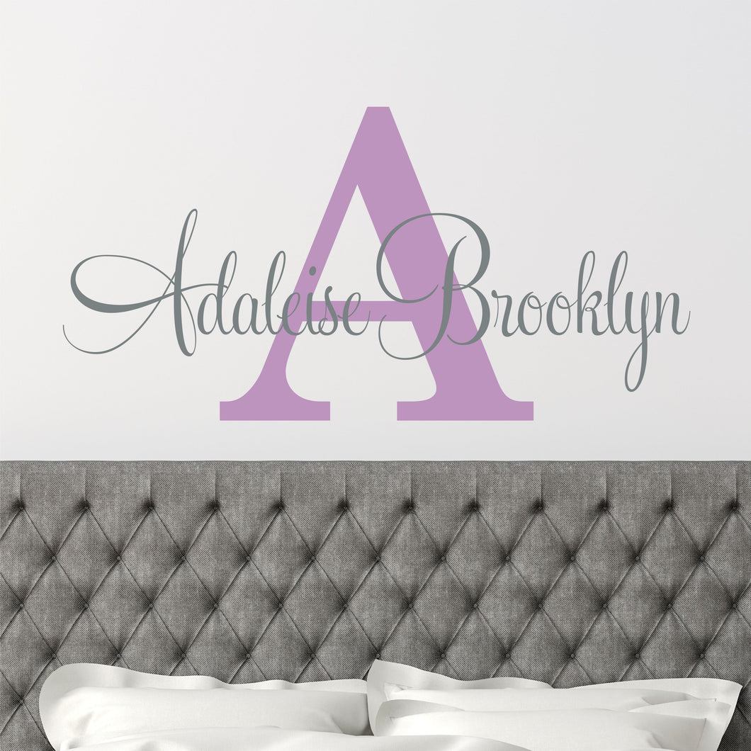 Nursery Wall Decal Name Sticker Name Wall Decal Custom Name Decal
