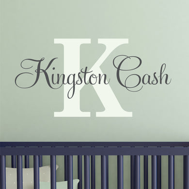Nursery Wall Decal Name Sticker Name Wall Decal Custom Name Decal