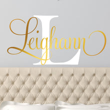 Load image into Gallery viewer, Nursery Wall Decal Name Sticker Name Wall Decal Custom Name Decal
