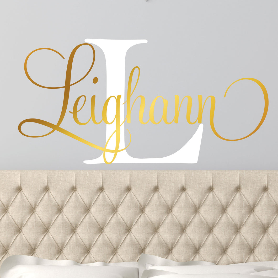 Nursery Wall Decal Name Sticker Name Wall Decal Custom Name Decal
