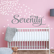 Load image into Gallery viewer, Personalized Name &amp; Hearts Wall Decal