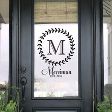 Load image into Gallery viewer, Front Door Decal - Front Door Sticker - Family Name Decal