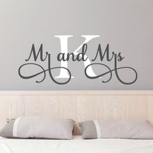 Load image into Gallery viewer, Personalized Mr. and Mrs. Wall Decal