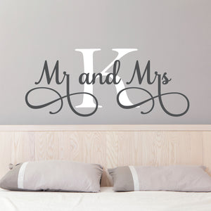 Personalized Mr. and Mrs. Wall Decal