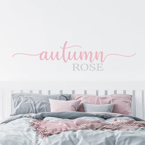 Nursery Wall Decal Name Sticker Name Wall Decal Custom Name Decal