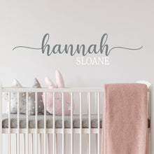 Load image into Gallery viewer, Nursery Wall Decal Name Sticker Name Wall Decal Custom Name Decal