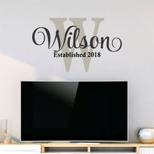 Load image into Gallery viewer, Family Name Wall Decal - Custom Family Name Decal - Family Name Sticker