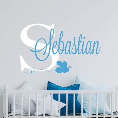 Personalized Name Bee Wall Decal