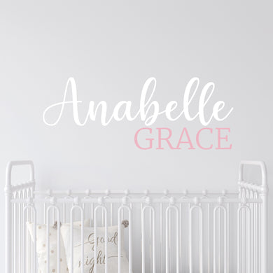 Nursery Wall Decal Name Sticker Name Wall Decal Custom Name Decal