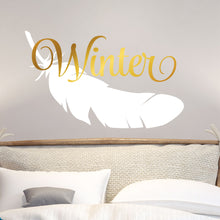 Load image into Gallery viewer, Personalized Name With Feather Wall Decal