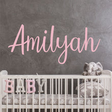 Load image into Gallery viewer, Nursery Wall Decal Name Sticker Name Wall Decal Custom Name Decal