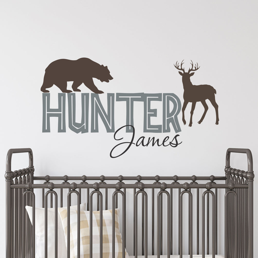 Personalized Name Hunting Wall Decal