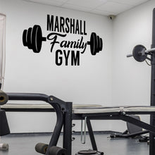 Load image into Gallery viewer, Personalized Family Gym Wall Decal