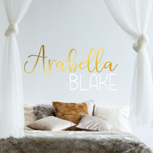 Load image into Gallery viewer, Nursery Wall Decal Name Sticker Name Wall Decal Custom Name Decal