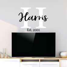 Load image into Gallery viewer, Family Name Wall Decal - Custom Family Name Decal - Family Name Sticker