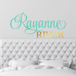 Nursery Wall Decal Name Sticker Name Wall Decal Custom Name Decal