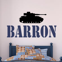 Load image into Gallery viewer, Personalized Name Military Wall Decal
