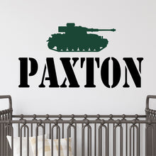 Load image into Gallery viewer, Personalized Name Military Wall Decal