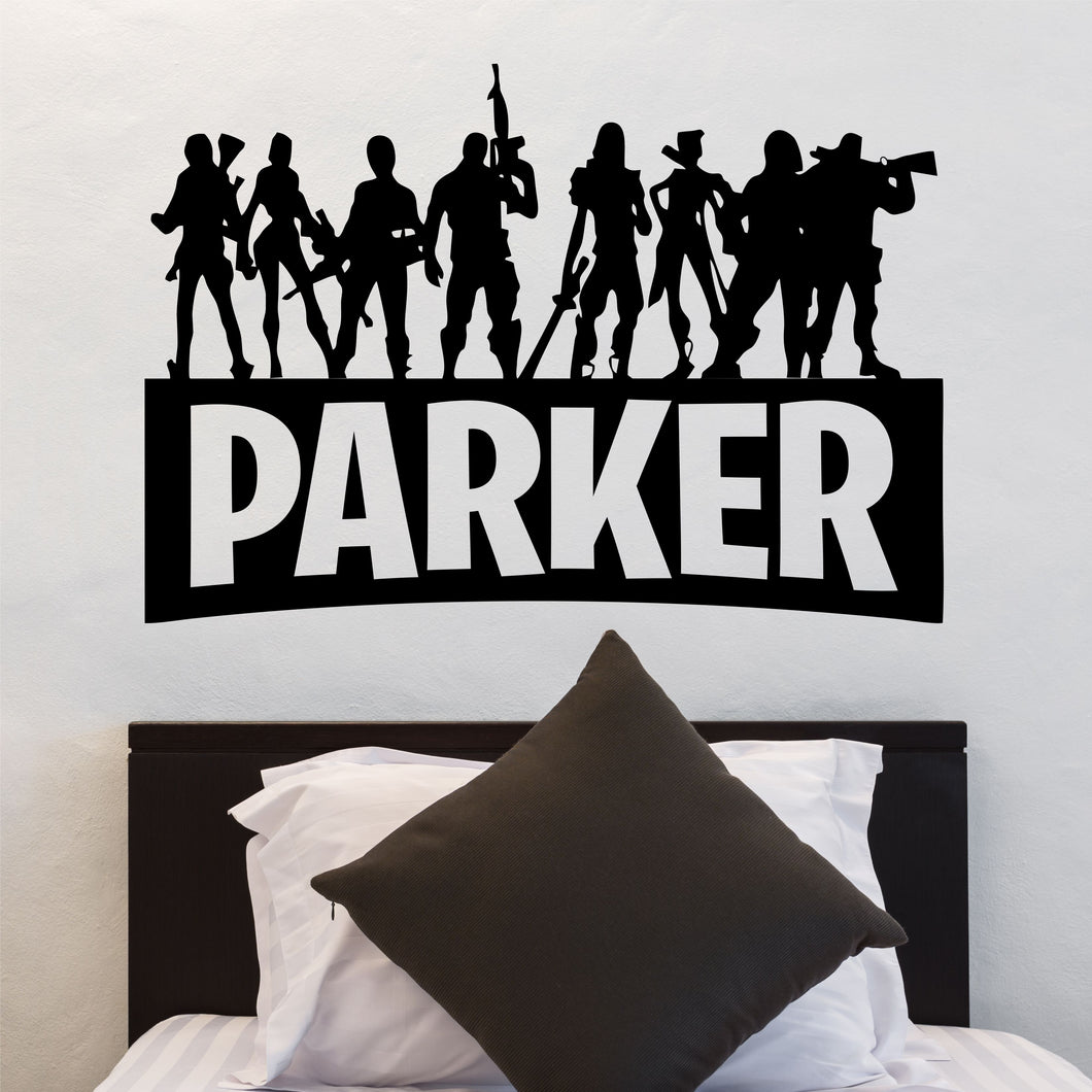 Personalized Name Video Game Wall Decal