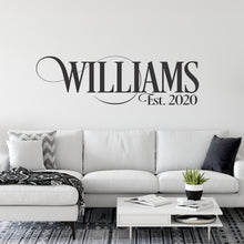 Load image into Gallery viewer, Family Name Wall Decal - Custom Family Name Decal - Family Name Sticker