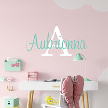 Load image into Gallery viewer, Nursery Wall Decal Name Sticker Name Wall Decal Custom Name Decal