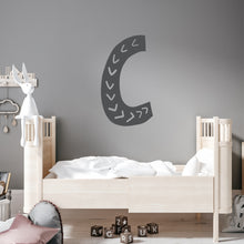 Load image into Gallery viewer, Initial Sticker - Initial Decal - Boho Wall Decal