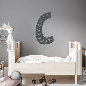 Initial Sticker - Initial Decal - Boho Wall Decal