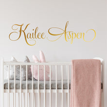 Load image into Gallery viewer, Nursery Wall Decal Name Sticker Name Wall Decal Custom Name Decal