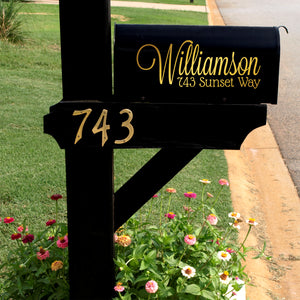 Personalized Mailbox Decal