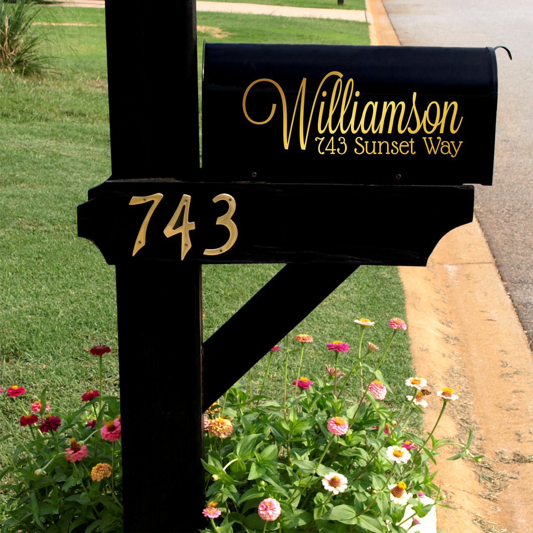 Personalized Mailbox Decal
