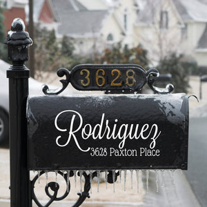 Personalized Mailbox Decal