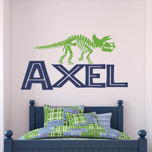 Load image into Gallery viewer, Dinosaur Sticker Dinosaur Wall Decal Name Sticker Name Wall Decal