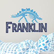 Load image into Gallery viewer, Dinosaur Sticker Dinosaur Wall Decal Name Sticker Name Wall Decal