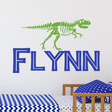 Load image into Gallery viewer, Dinosaur Sticker Dinosaur Wall Decal Name Sticker Name Wall Decal