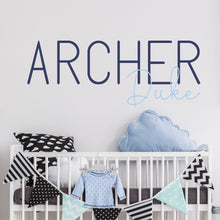 Load image into Gallery viewer, Nursery Wall Decal Name Sticker Name Wall Decal Custom Name Decal