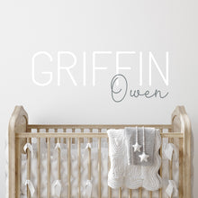 Load image into Gallery viewer, Nursery Wall Decal Name Sticker Name Wall Decal Custom Name Decal