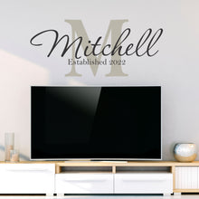 Load image into Gallery viewer, Family Name Wall Decal - Custom Family Name Decal - Family Name Sticker