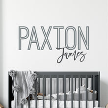 Load image into Gallery viewer, Name Wall Decal Custom Sticker Personalized Nursery Name Decal