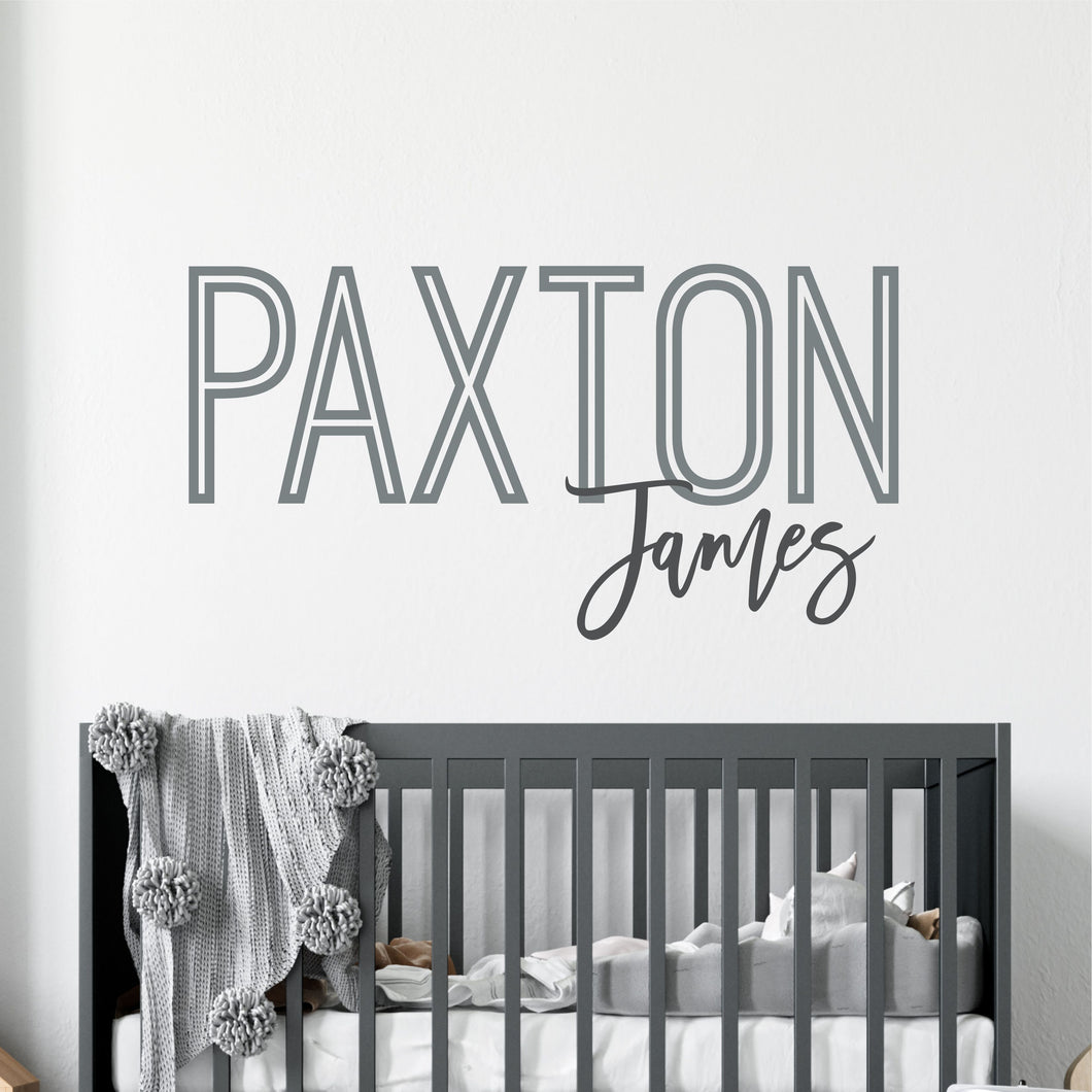 Name Wall Decal Custom Sticker Personalized Nursery Name Decal