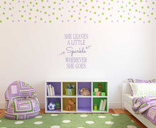 Load image into Gallery viewer, She Leaves A Little Sparkle Wherever She Goes Wall Decal