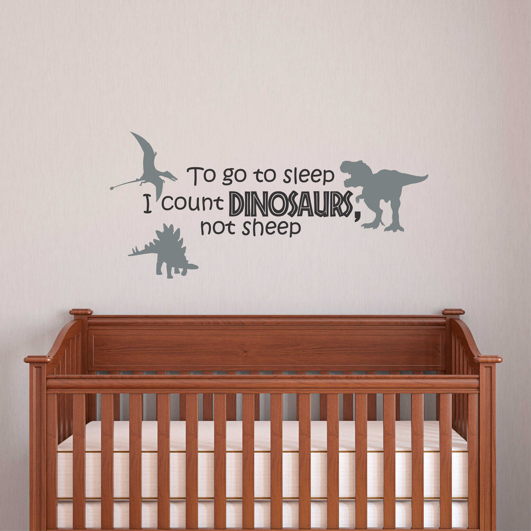 Dinosaurs Not Sheep Wall Decal