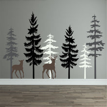 Load image into Gallery viewer, Animal Forest Trees Nursery Wall Decal Sticker