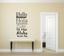 Load image into Gallery viewer, Hello Hola Bonjour Wall Decal