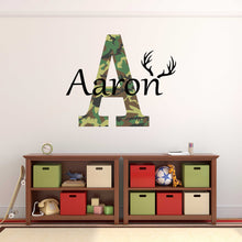 Load image into Gallery viewer, Personalized Name Hunting Camo Wall Decal