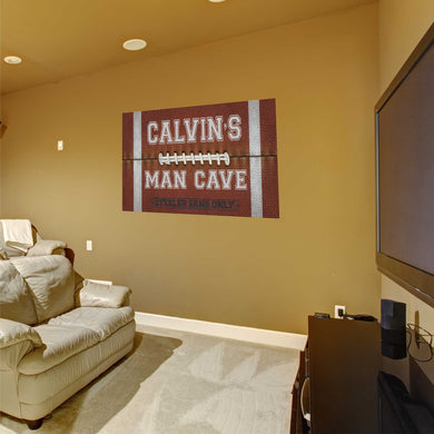 Man Cave Sticker Name Sticker Personalized Man Cave Wall Decal