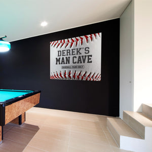 Man Cave Sticker Name Sticker Personalized Man Cave Wall Decal